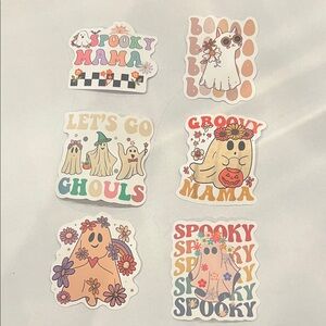 Spooky Mama Ghost Stickers - Multicolor